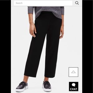 Eileen Fisher Ankle Lantern Crepe Wool Pants
